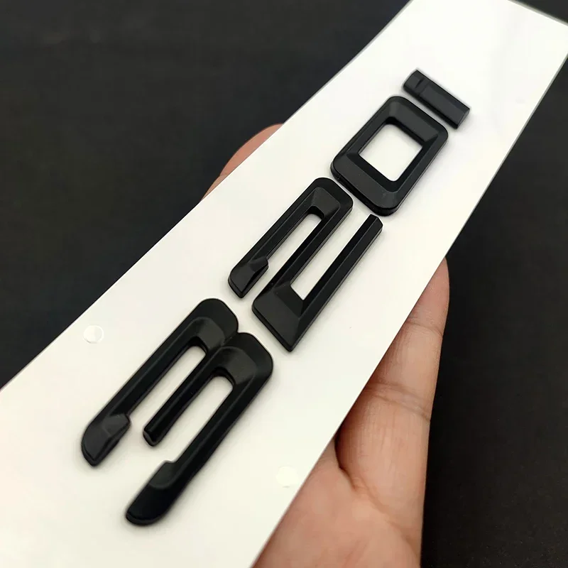 3D ABS Chrome Black Car Rear Trunk Letters Sticker 320i Emblem Logo Decal For BMW 320i F30 E46 E90 G20 Auto Accessories