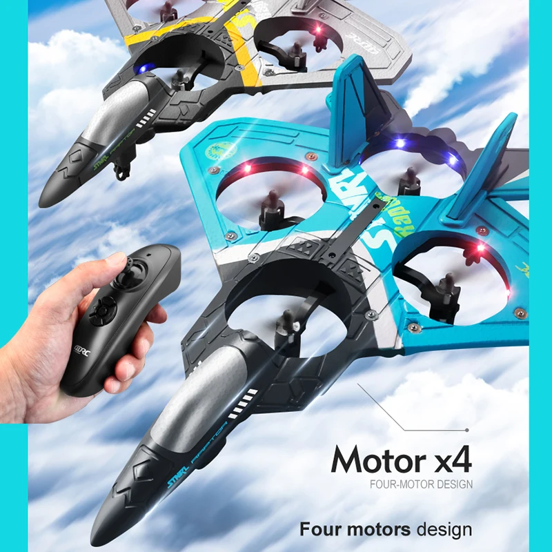 Drone A Quattro Rotori Rc Aircraft Fighter Aircraft Model Aliante Foam Drone Bambini Scuola Primaria Boy Toy Plane