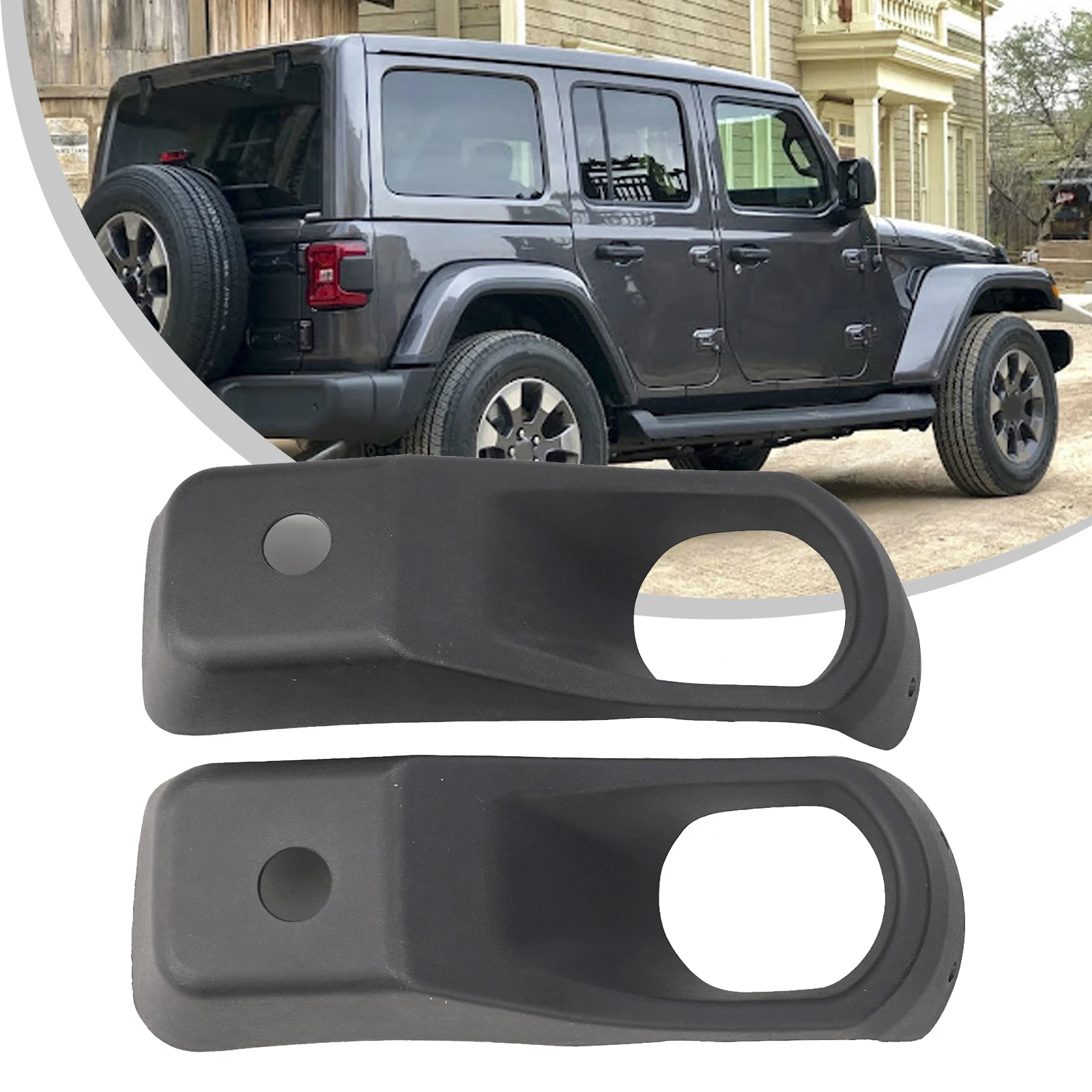 

1 пара, решетки для передних и левых фар JEEP- Wrangler- JL 2018