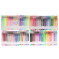 100/5Pcs Gel Pen Set 100 Colored Gel Pens For Coloring Books Drawing Doodle Crafts Scrapbooks Journaling Planner School Supplies 4