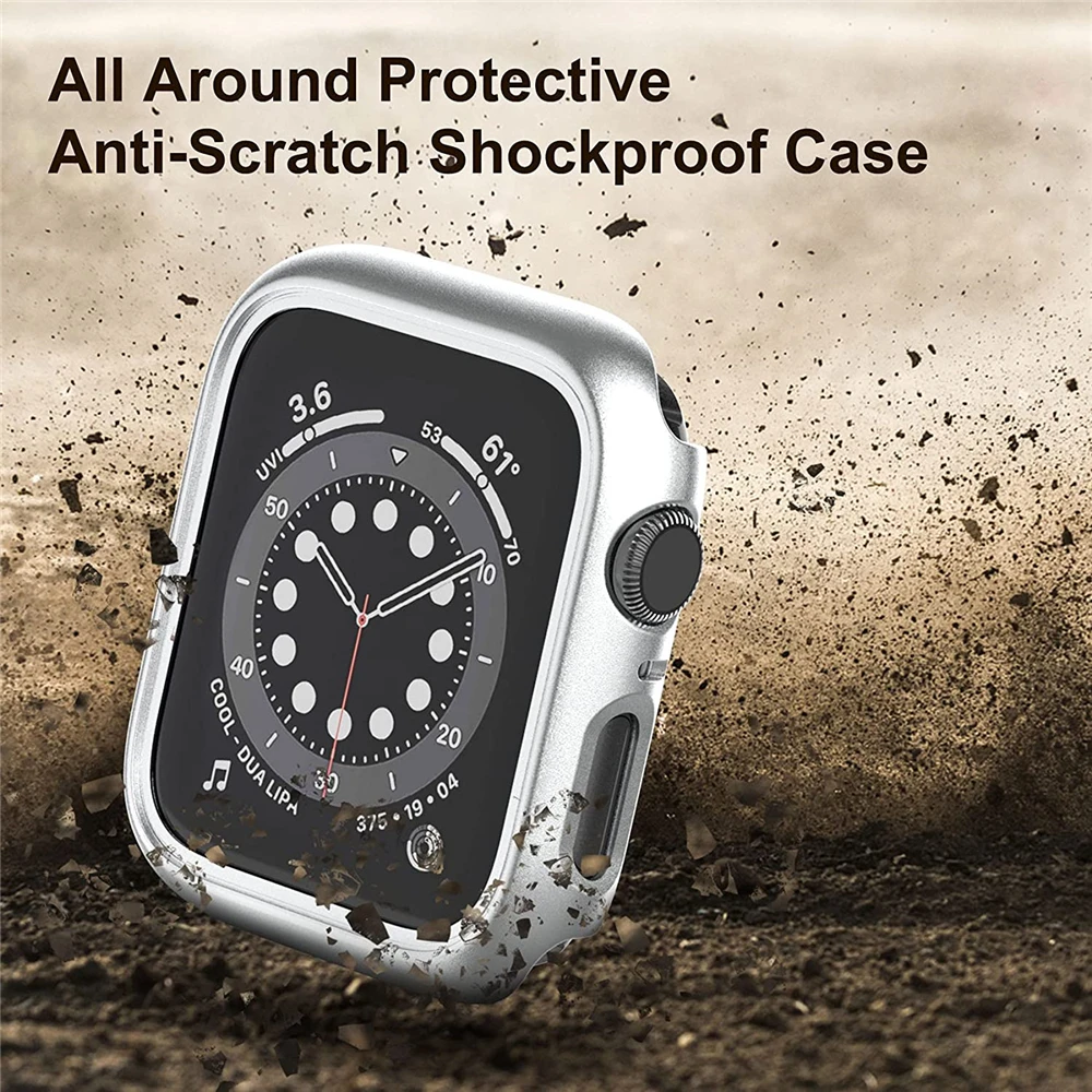 Cover for Apple Watch Case 45mm 41mm 44mm 40mm 42mm 38mm Accessories PC Protector bumper iWatch for Iwatch Series 7 SE 6 5 4 3 2