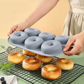 6-Hole Silicone Donut & Muffin Baking Mold 1