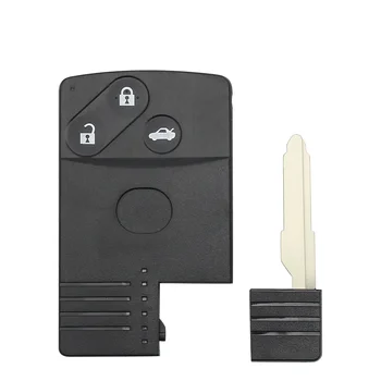 Chiave telecomando per Mazda 5 6 CX-9 RX8 Miata 2004-2009 - Portachiavi a distanza di Shell di Smart Card di KEYYOU 3 bottoni per Mazda 5