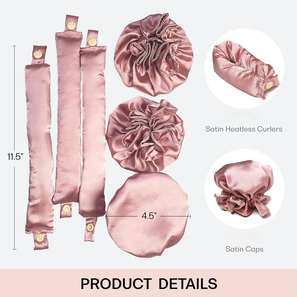 Heatless Curling Rod Silk Curls No Heat Hair Curler Soft Hair Rollers Sleeping Headband Lazy Curlers Styling Tools hair styling tool hair curling tools