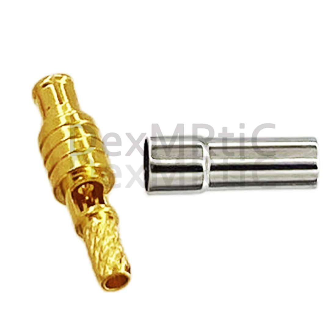 1 Stück MCX Stecker RF Koaxial-Verbinder Crimpanschluss für RG316 RG174 LMR100 Gerade Vergoldet Offenes Fenster Großhandel Neu – Detail 3
