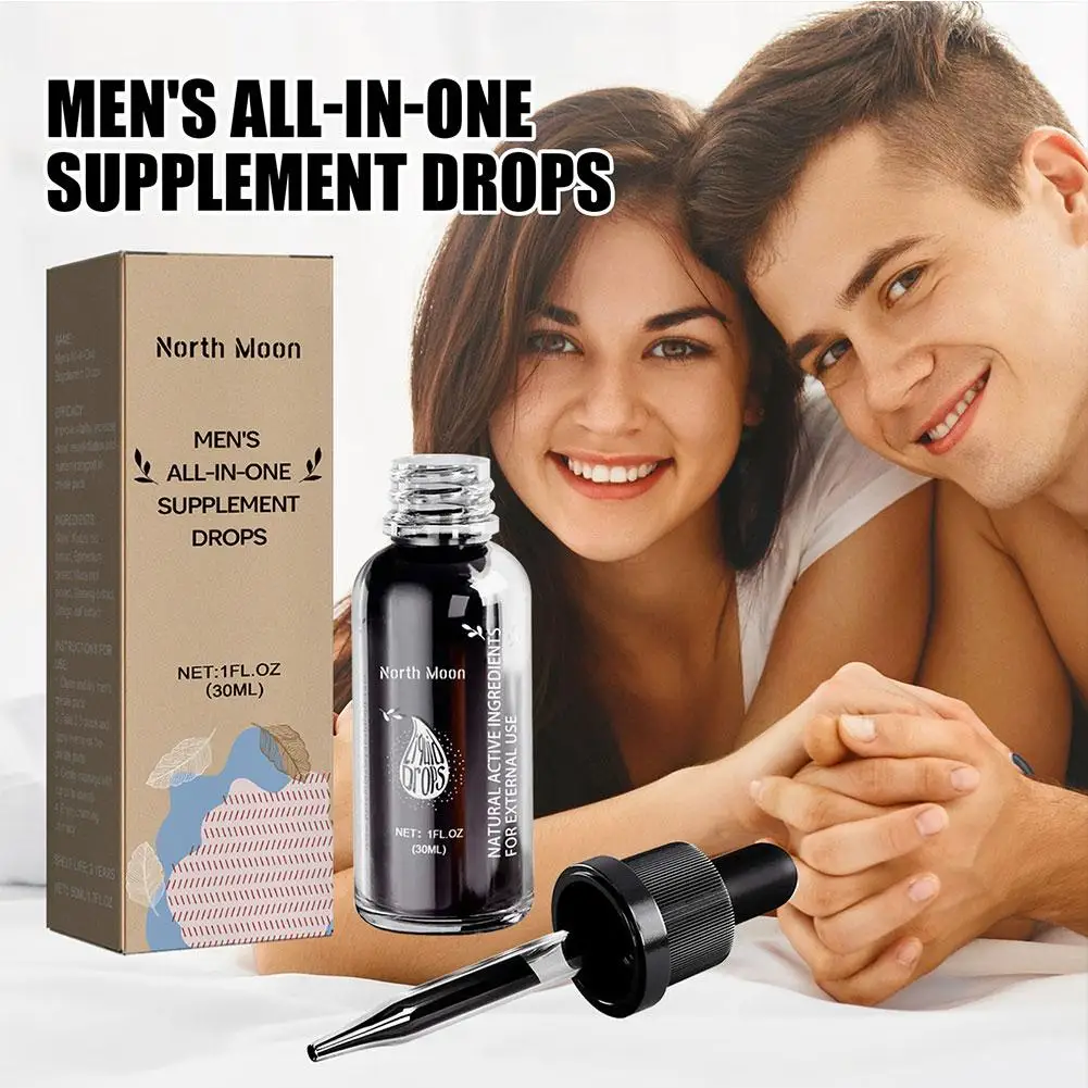 30ml Men's All-In-One Supplement Drops Strong Men Increase Enhance Sexual Essence Sensitivity Stamina Boosting Self-Confide I4P2 sexual sensitivity oil