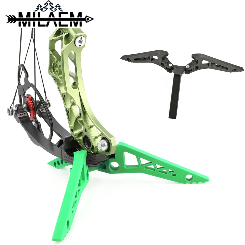 1pc Archery T-600 High-speed Compound Bow Stand Lightweight Durable Structure Stable Reduce Friction Outdoor Hunting Accessories