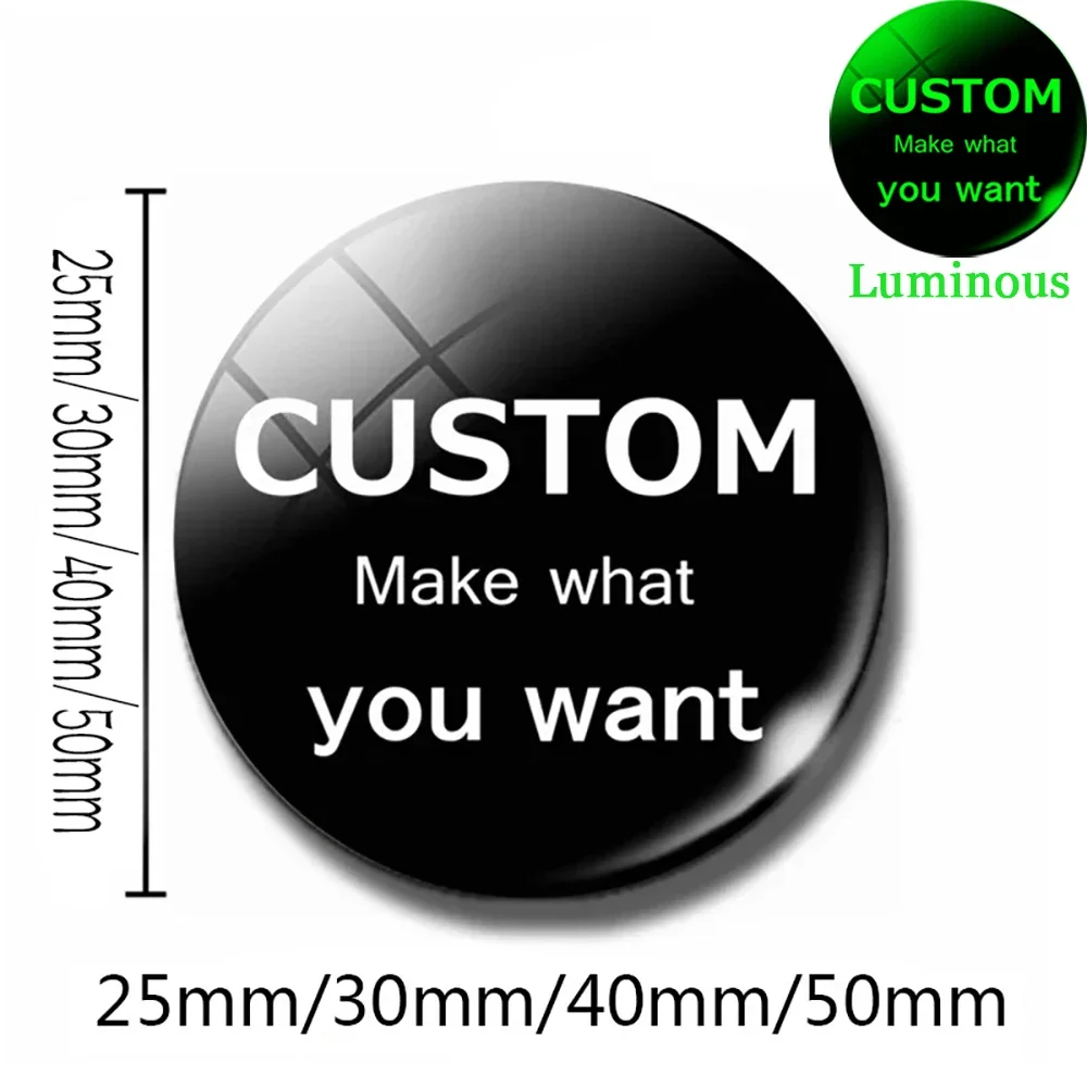 זוהרת זכוכית דיפת תכשיטי דיי ביצוע אספקה מותאם אישית טקסט לוגו אור זוהר בחושך מתנות אישית אביזרים הסיטונאי