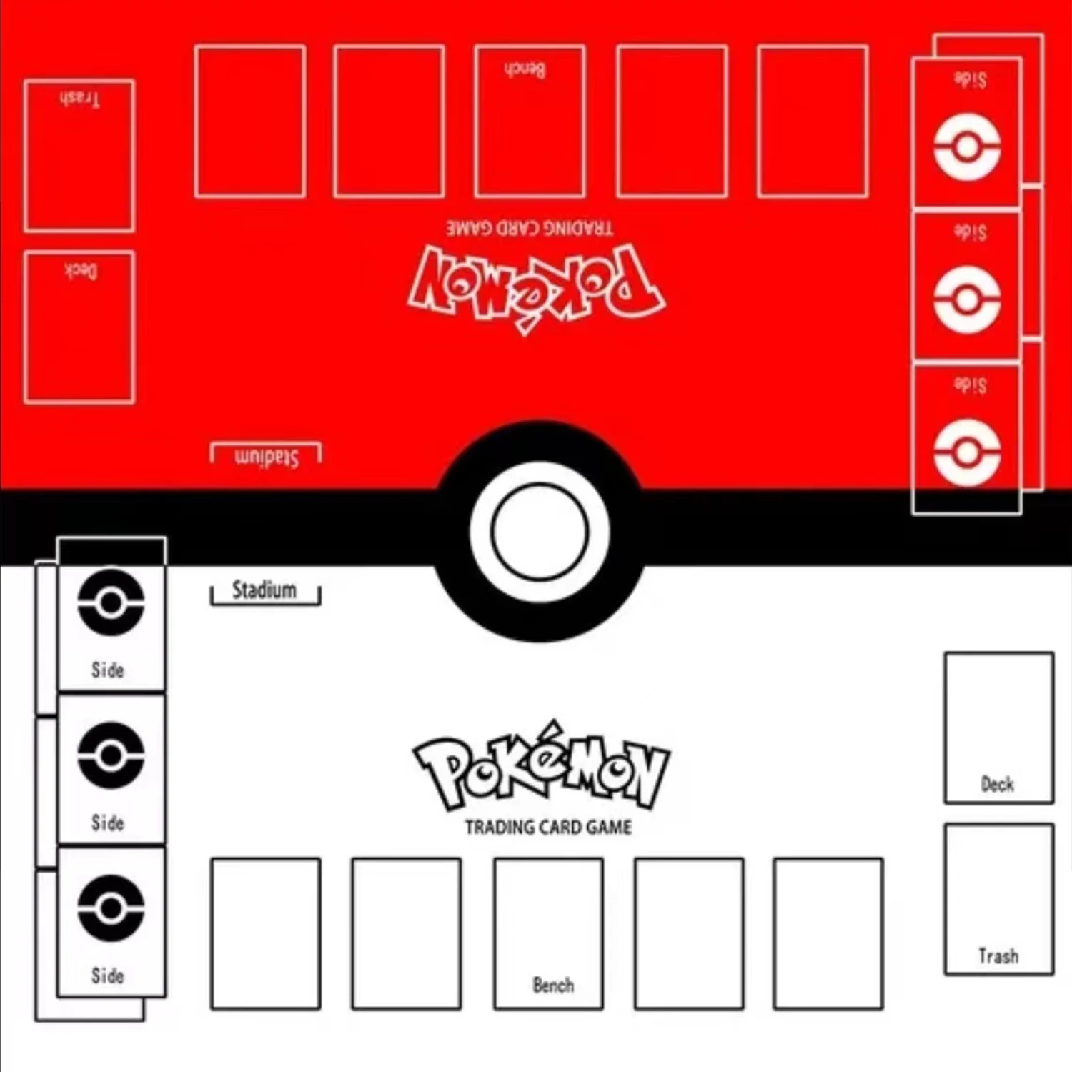 

Pokemon TCG PTCG Cards Playmat Battle Plate Two Person Pokemon Card Pad Game Pad Board Card Mouse Pad for Gift