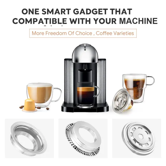 Nespresso Vertuo Reusable Coffee Pod Adapter For Delonghi ENV135