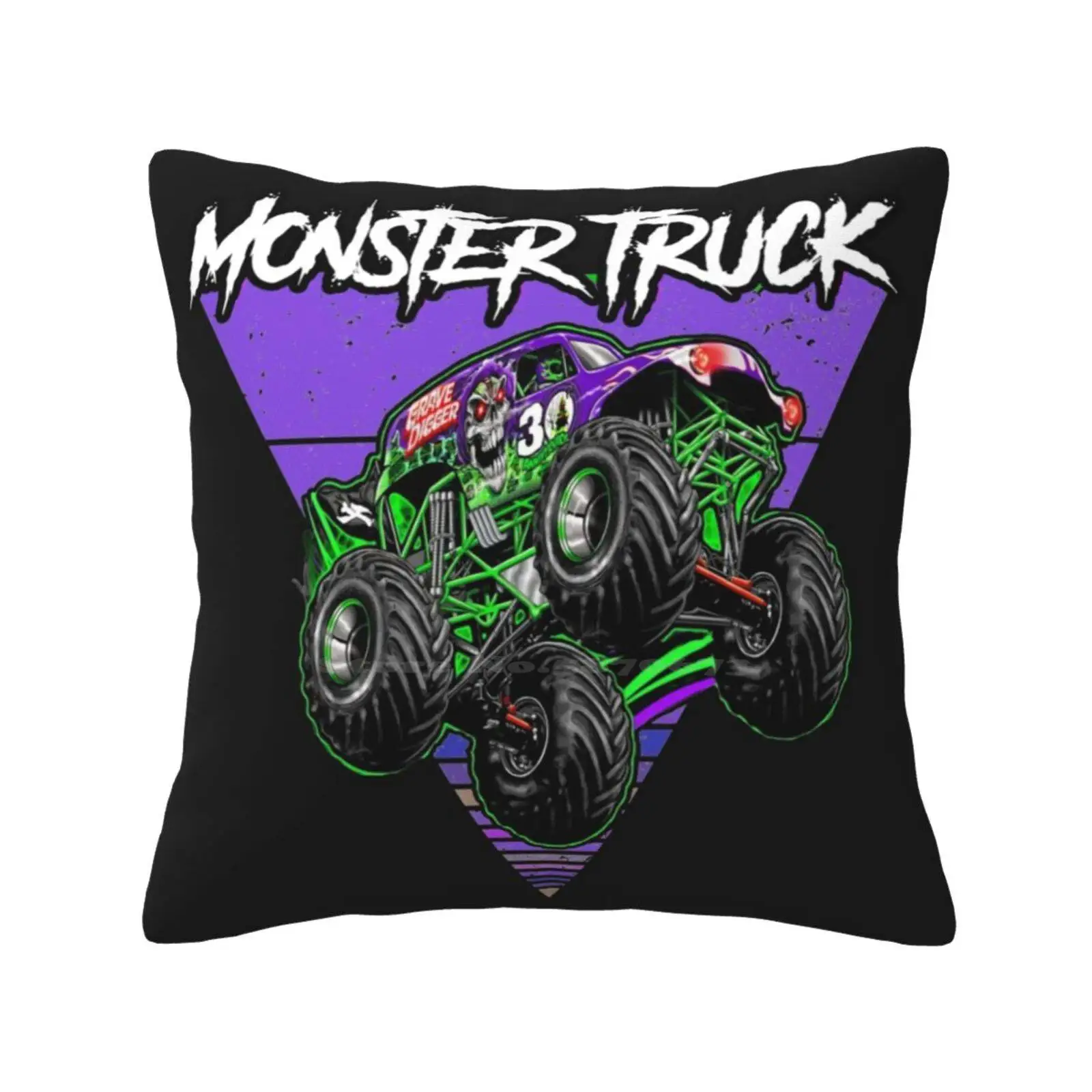 Monster Jam Grave Digger Monster Truck Fanart Gift Pillows Case Camera Da Letto Decorazione Della Casa Monster Marmellate Monster Jam Kids Monster