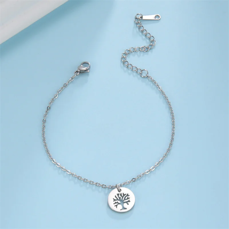 Trendy Edelstahl Fußkettchen Fuß Armband Gold Farbe Lotus Blume Kette Fußkettchen für Frauen Armband am bein Schmuck Geschenke – Detail 36