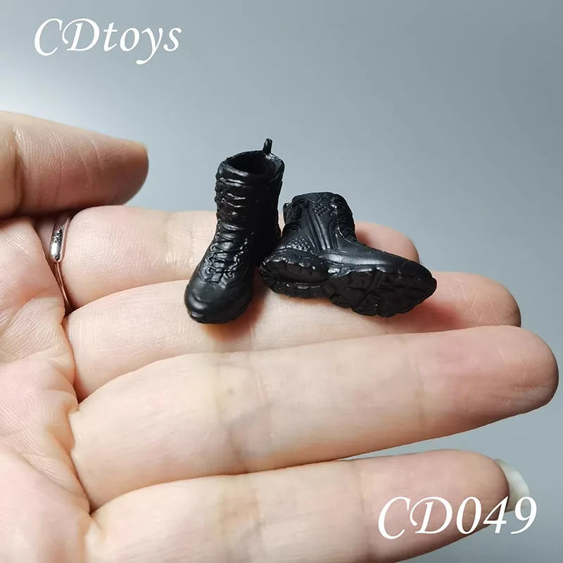 CDtoys CD049 CD077 1/12 스케일 펑크 오토바이 스타일 부츠 솔리드 슈즈 모델 6인치 솔저 탈부착 가능한 발 액션 피규어 바디용