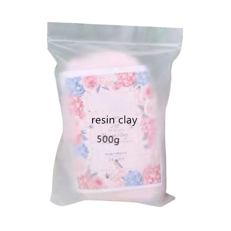 Crystal Resin Clay Jewelry Modeling Flower Making Material Cold Porcelain  Clay Translucent Non-baked Soft Pottery Air Dry 450g