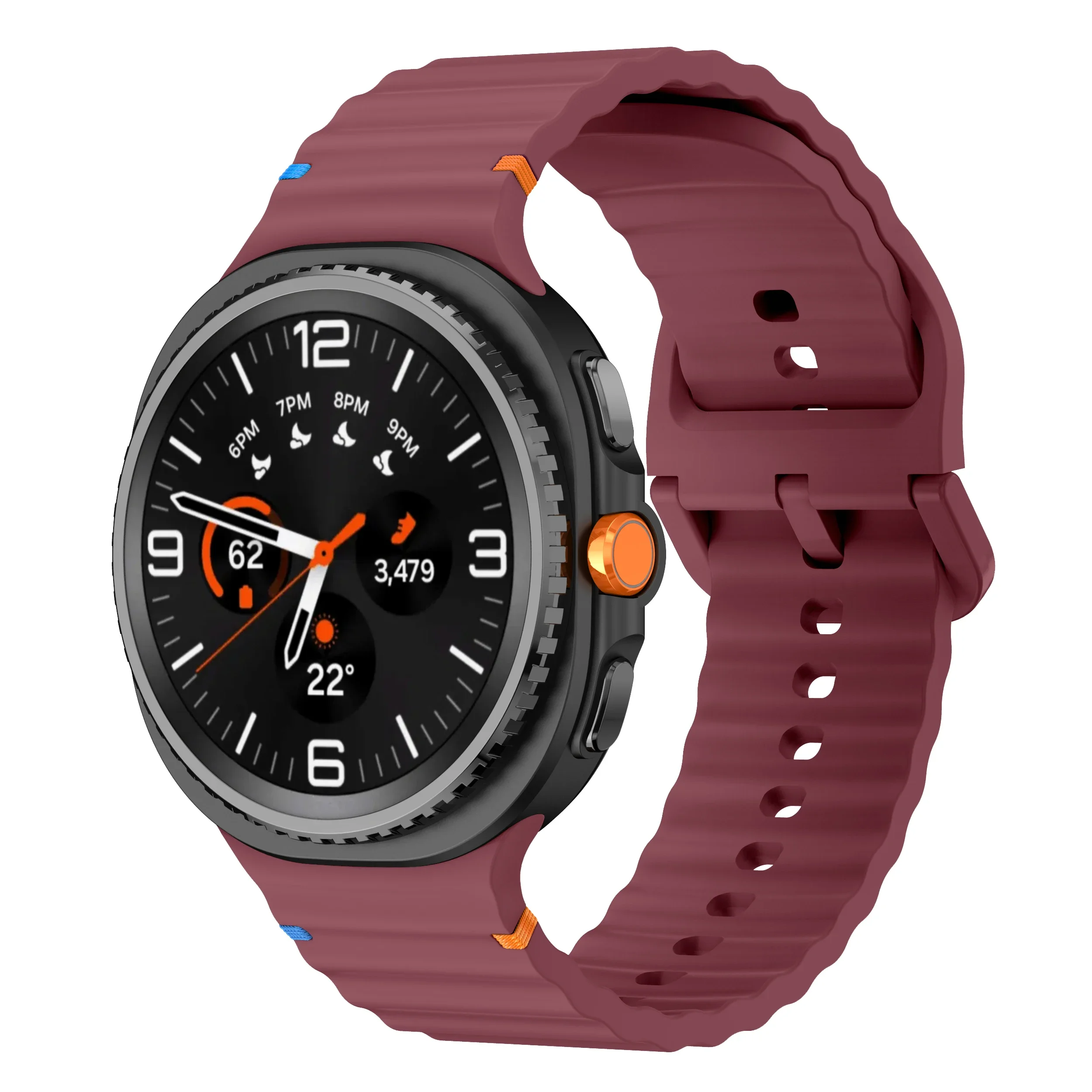 Sport Silicone Band for Galaxy Watch 8 - No-Gap Design Bracelet