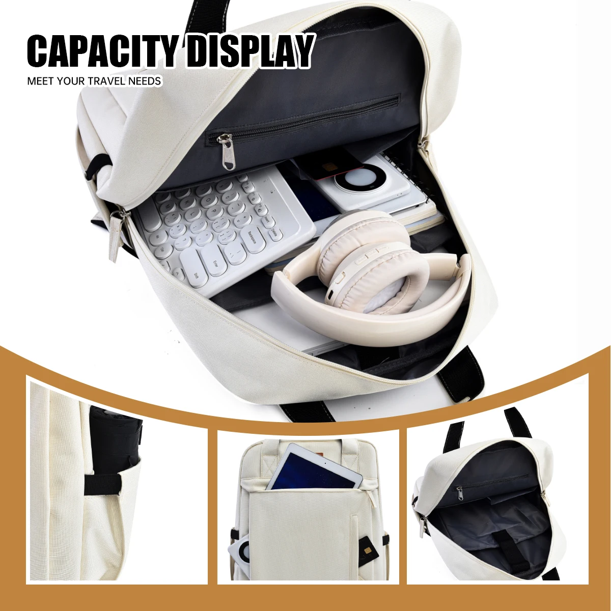 Backpack for Men, Large Capacity for Commuting, Outdoor Travel, Laptop Bag, School Bag, Women's Business Backpack, Business Trip, Conference, College Student