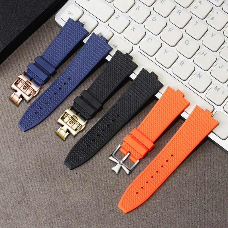 

Quick Disassembly Fluororubber Watchband For V-acheron Constantin VC Series 4500V 5500V 7900V Convex Interface 7mm Watch straps