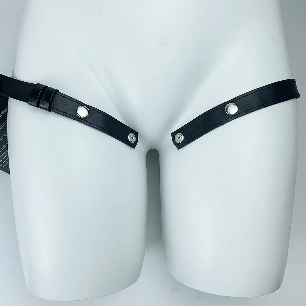Male Chastity Cage Anti-off Device PU Leather Auxiliary Belt ONLY Adjustable Underwear Rope Cock Rings Accessories Sex Toys penis chastity cage chastity lock sex toy chastity cage accessory penis cock ring