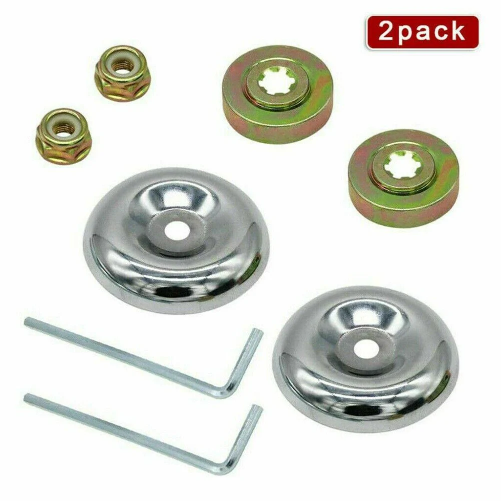 8Pcs/Set Strimmer Brush Cutter Gearbox Blade Nut Metal Replacement