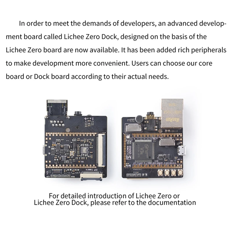 For Sipeed Lichee Zero Dock +Wifi+Bluetooth Module Expansion Board V3S Development Board For Linux Start Programming