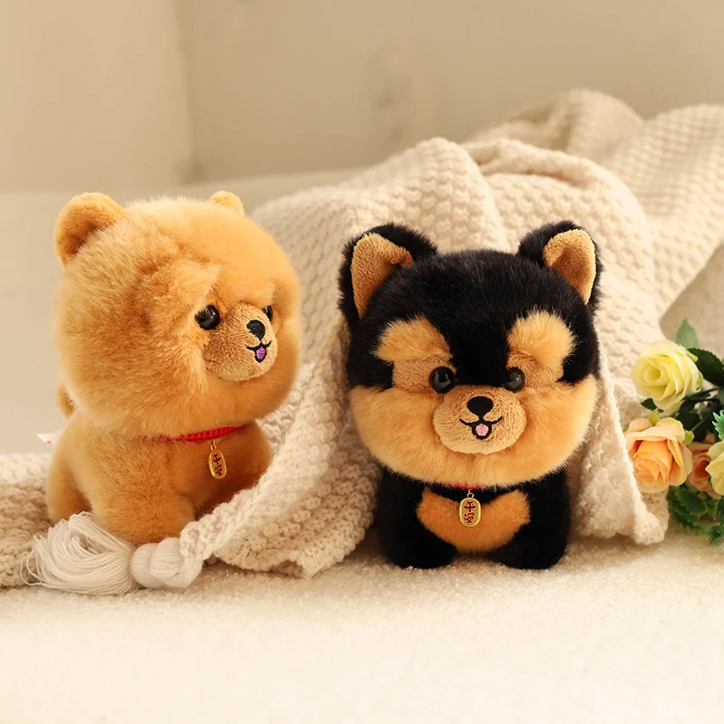 Adorbale Pucér Plüss corgi Eb Plüss Gyermek- Töltött biss fejét kawaii Élethű Animal shiba inu chowchow yorkshire Selyempincs Hüvelyes Babaarcú de nem okos nő