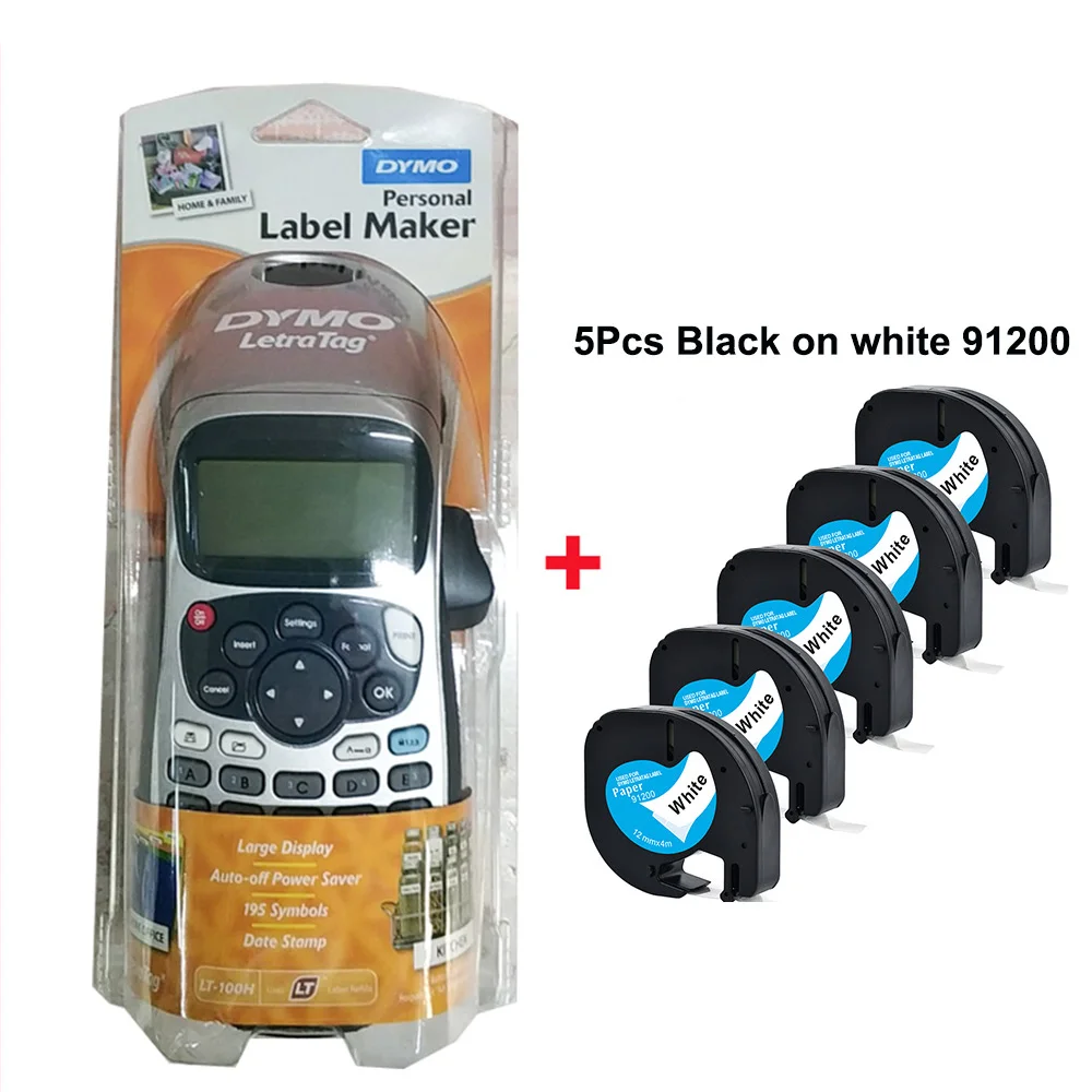 

Dymo Letratag 100H Dymo LT100H LT-100H для 12267 91200 91201 91202 91203 91204 LT этикетка