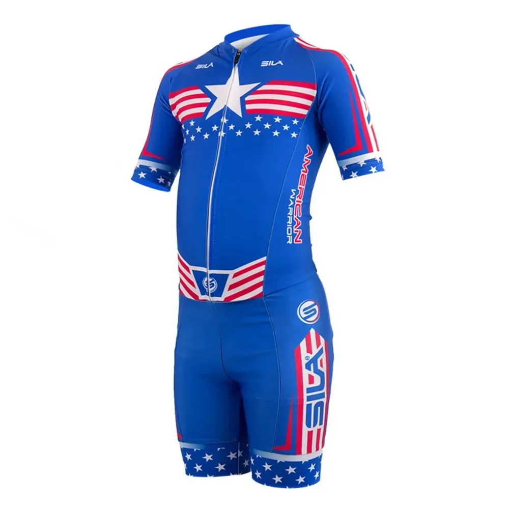 Powerslide New Child Short Sleeve Skating Suit Kids Practice Training Jumpsuit Inline Speed Skating Triathlon Suit Race Clothing 3