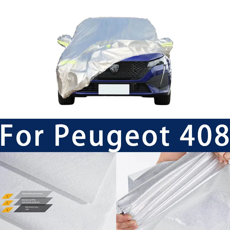 

Full car hood dust-proof outdoor indoor UV protection sun protection and scratch resistance For Peugeot 408 Sun visor