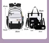 Backpack 3Pcs/Set for Girls Large Capacity Middle Schoolbag Student Schoolbag Set School Backpack Bags for Teenage Students Bag 4