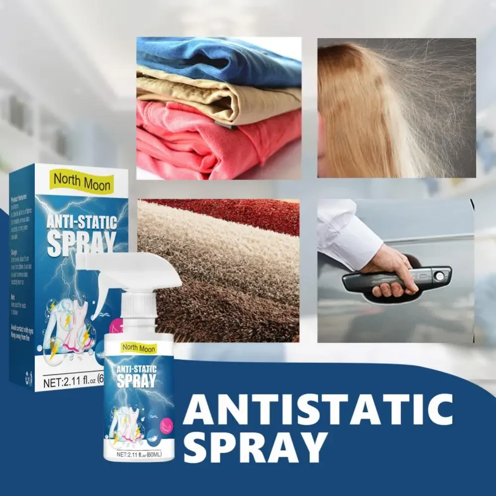 Anti Static Spray Static Remover Sprays Aromatic Non-toxic Long-lasting For Clothes Hair Quick Static Electricity Removal Items