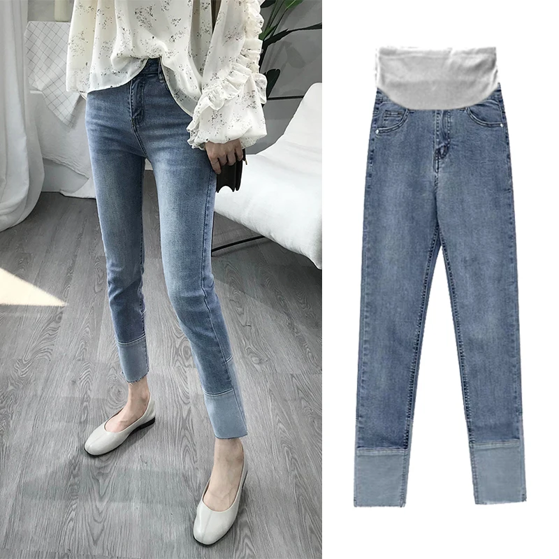 

Denim Haren Pants Maternity Jeans for Pregnant Women Clothes Loose Casual Trousers Boyfriend Jeans Pregnancy Pants Clothing