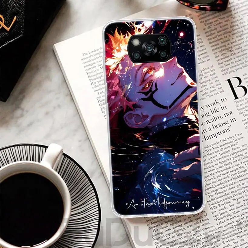 Kaisen J-Jujutsu Ryomen Sukuna Themed Protective Phone Case with Print Design