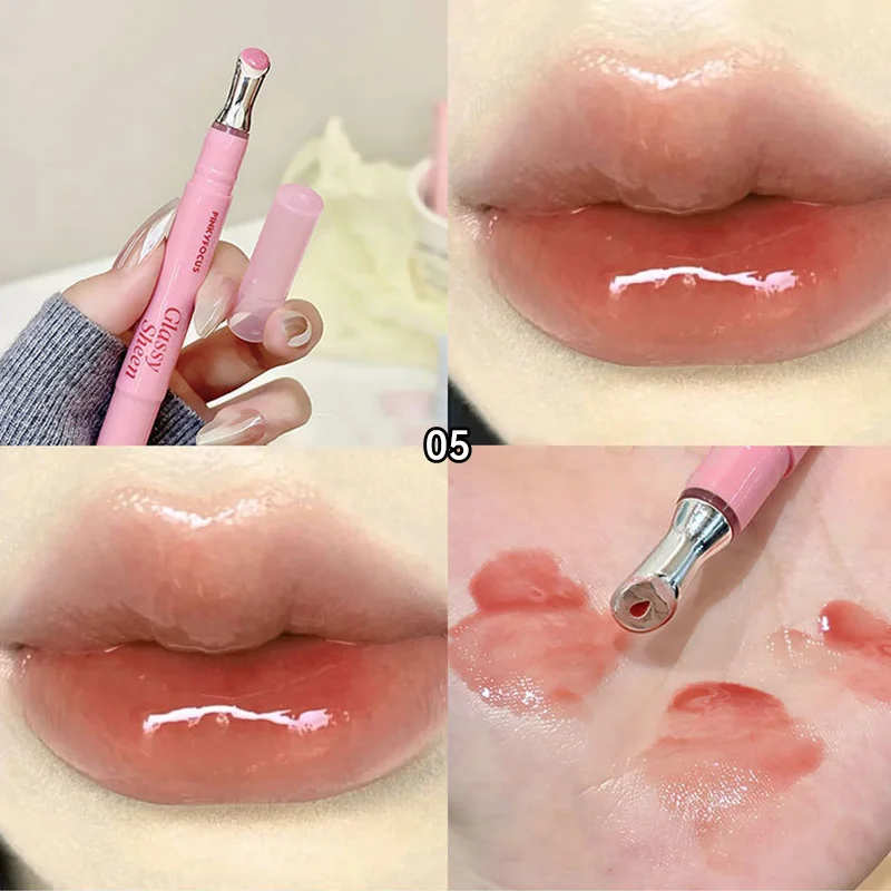 Radiant Moisturizing Lip Gloss with Water-Gloss Finish - Non-Sticky, Volumizing, and Complexion-Brightening
