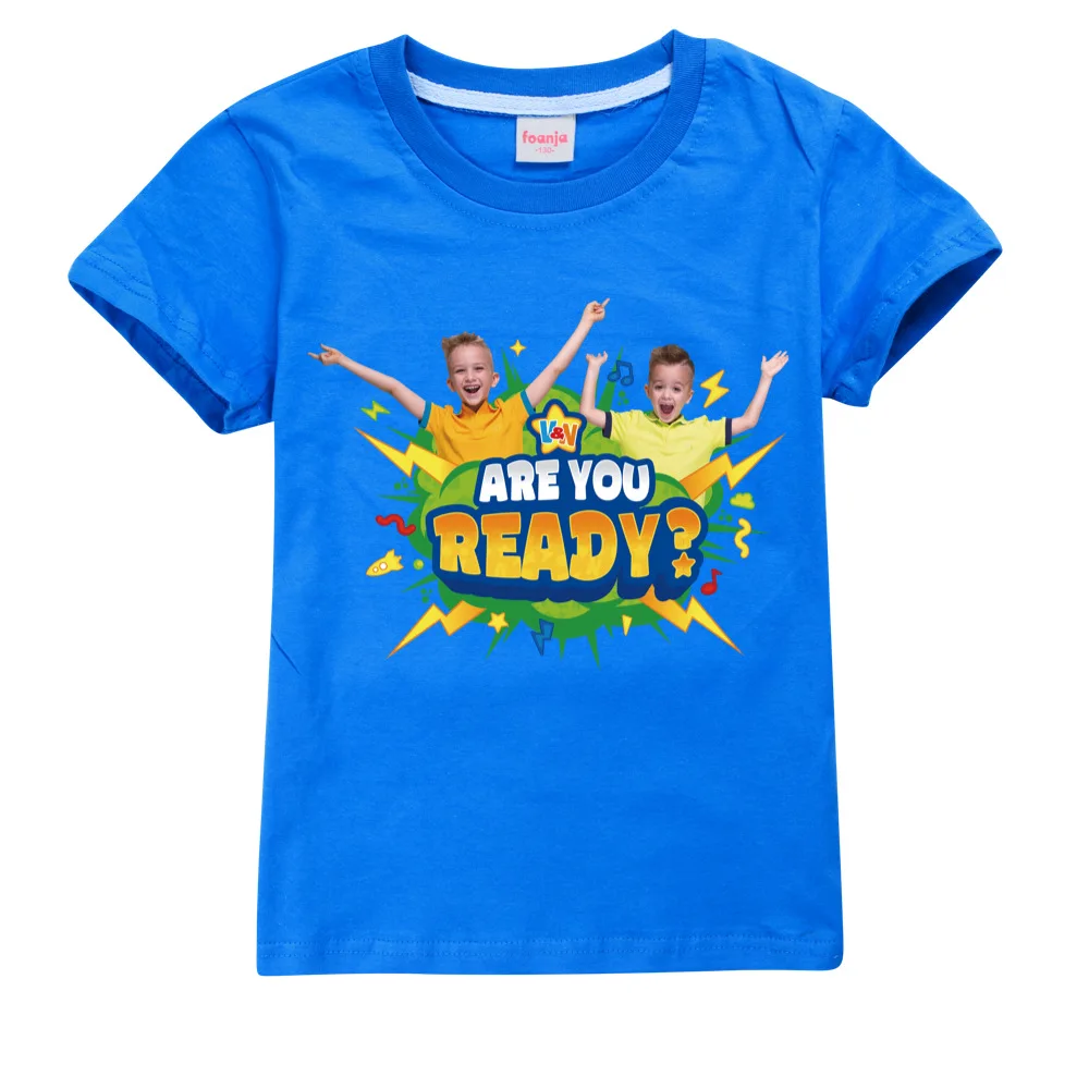 XINXIN Toddler Summer Boys Vlad Niki T-Shirt Printed Girls Streetwear Kids Abbigliamento per Bambini Baby O-Collo T-Shirt Regalo di Compleanno per Bambini 