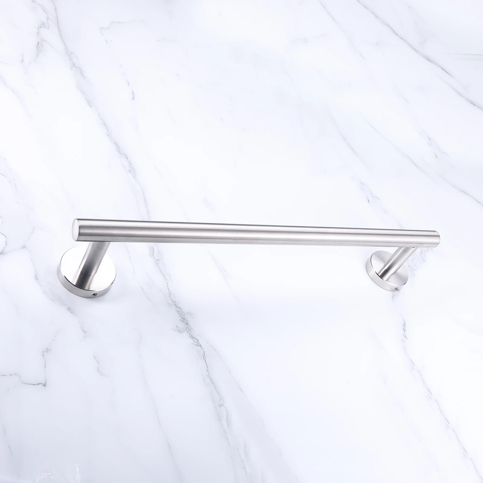 Description Picture 4 of item1pc 40cm Towels Rack Rail Bar Bathroom Hardware Accessories Brushed Nickel Stainless Steel Robe Coat Clothes Hook Towel Holder
