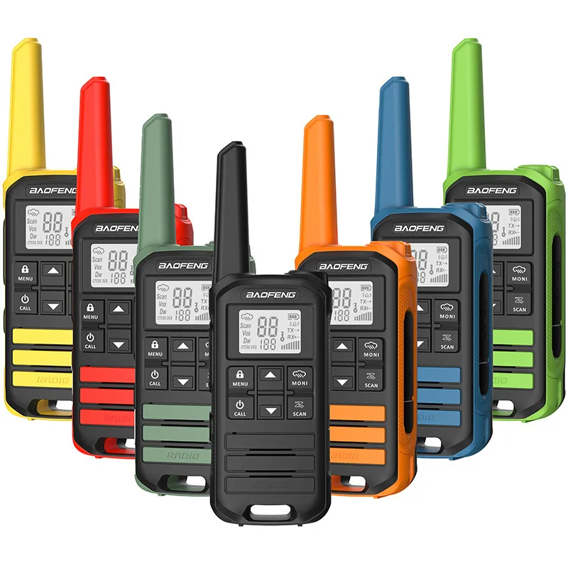 Baofeng FR-22A Waterproof Mini Portable Radio 430-440MHz 22 FRS Channel Scan Function Type-C USB Charging Walkie Talkie 1 2pcs original charging base for walkie talkie wln kd c1 kd c2 kd c1 desktop charger base plus mini 2 way radio desk charger