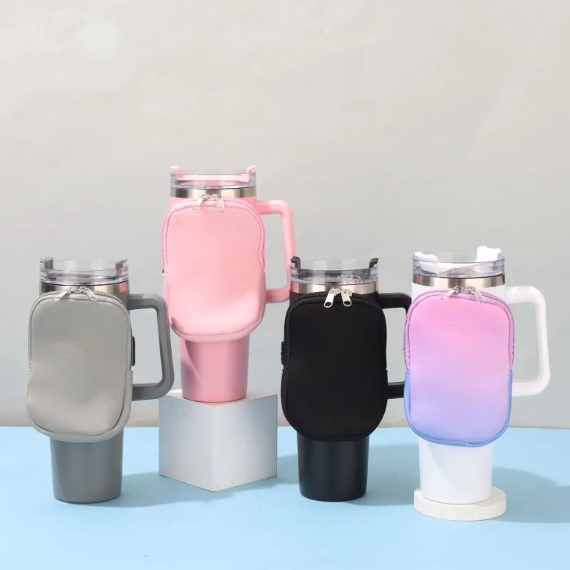 휴대용 아이스크림 컵 커버, 40oz 자동차 컵 커버, 다이빙 소재, 카드 가방, 컵 커버, 40oz, 신제품, 인기 판매