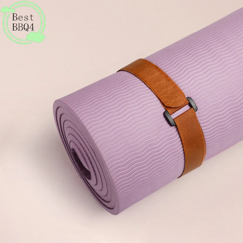 Adjustable Non-Slip Yoga Mat Strap with Fastener - Durable Exercise Storage Cord