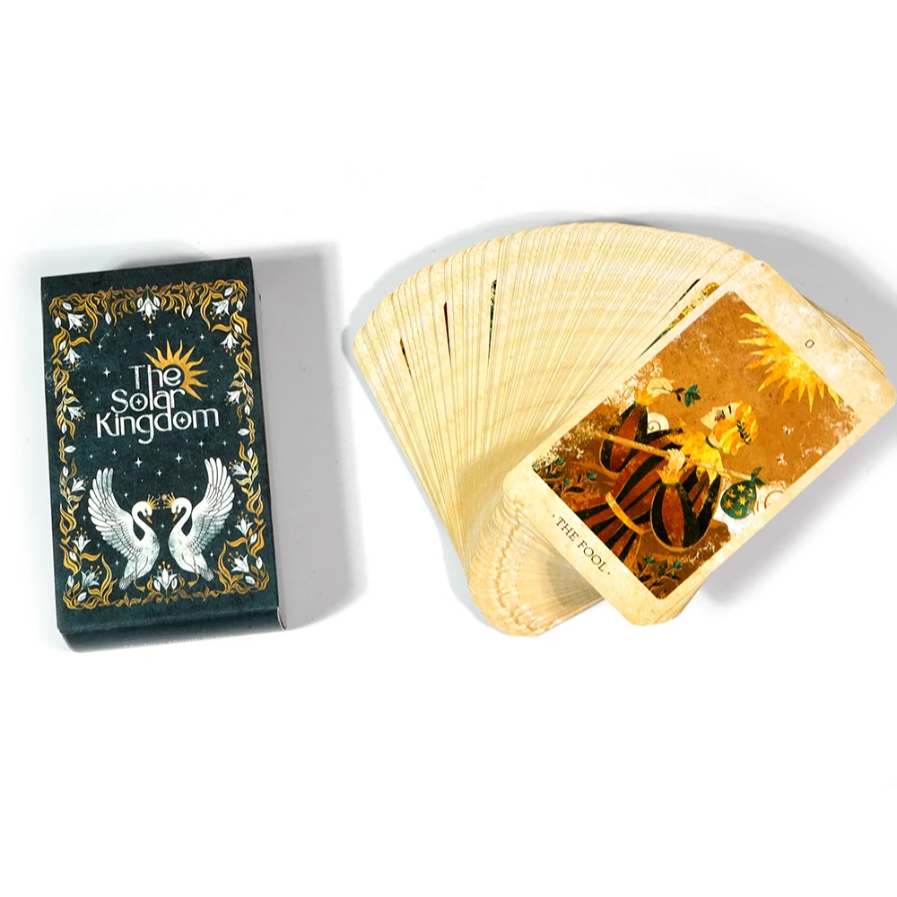초보자용 독특한 인디 타로 데크, 태양왕국 타로 마법의 여행, 우주 인사이트, 점술 카드-Freehip.co.kr