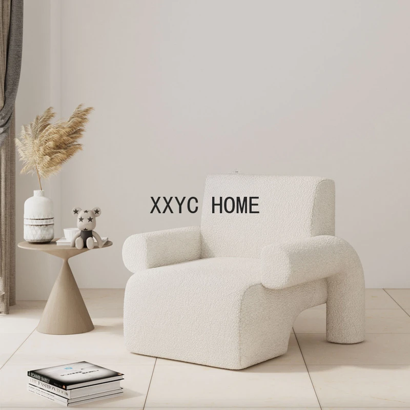 

Single Sofa Light Luxury Nordic Modern Minimalist Living Room Bedroom Balcony Designer Leisure Couch