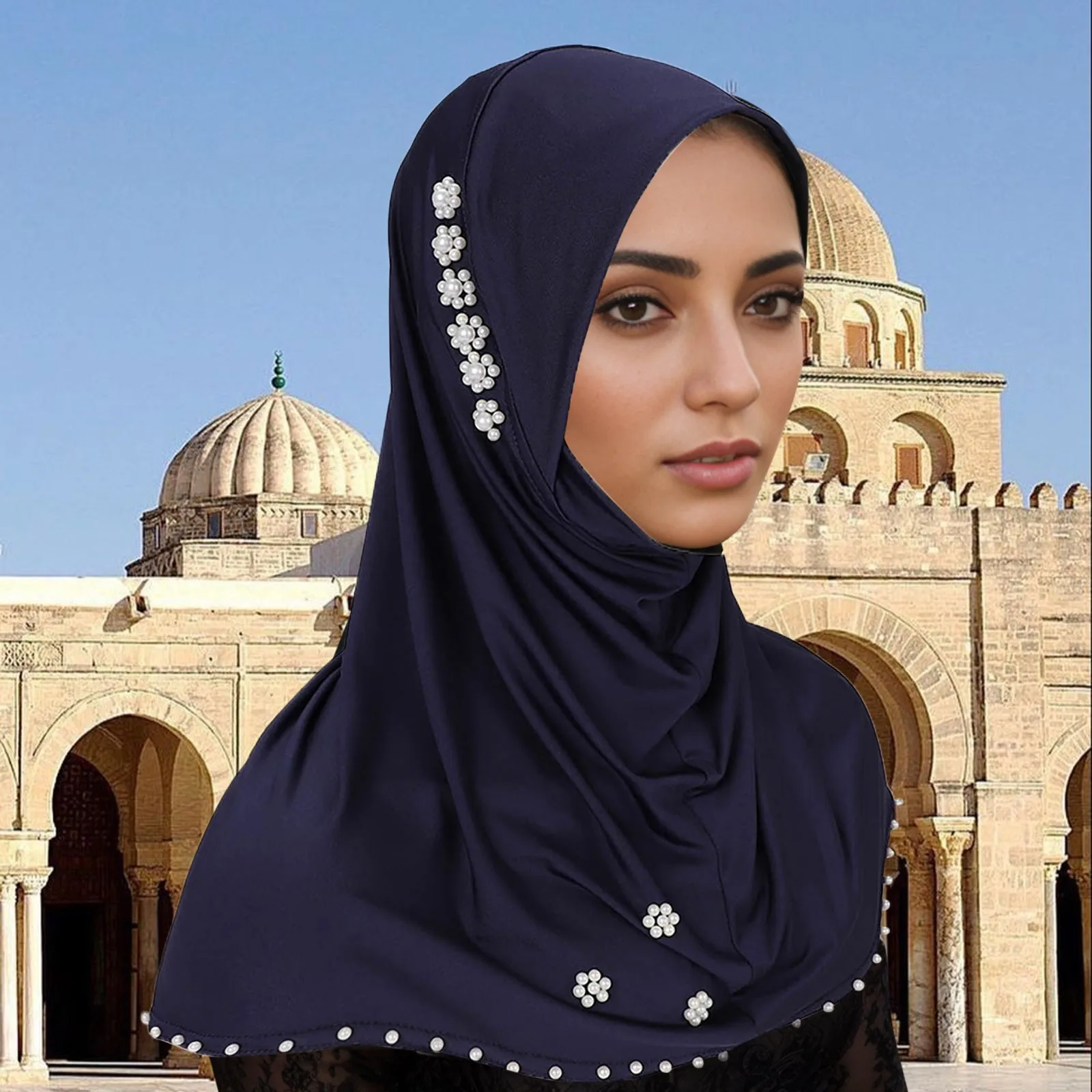 

Women Fashion Muslim Hijab Headwrap Headscarf Turban Hat Cap Headwear Muslim Headscarf Islamic Hijab Scarf Shawls Wraps