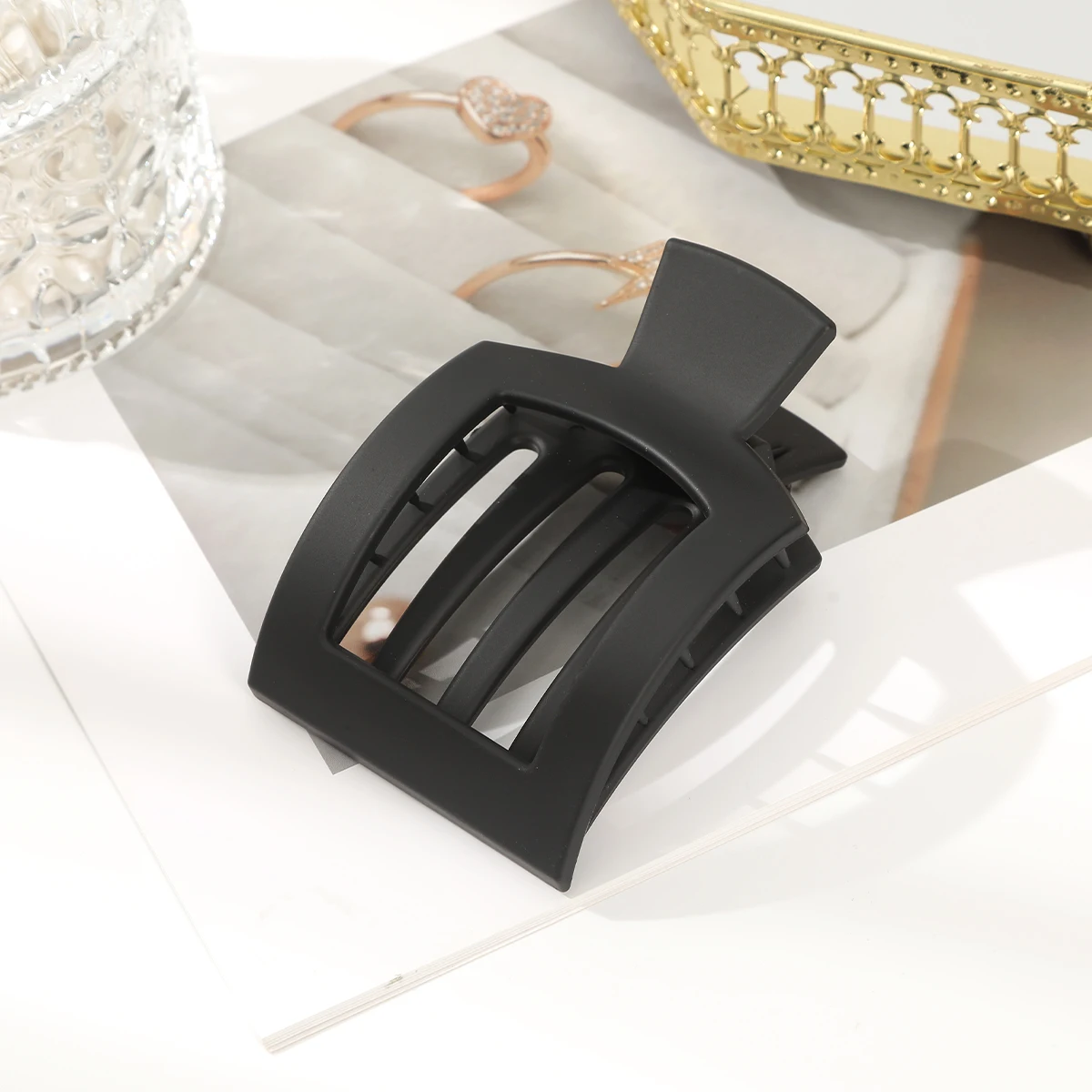 Frosted Double Fork Brown Black Hairpin For Women Ponytail Holder Hair Clips Hair Pin Ladies Retro Hair Accessories Hair Clamps