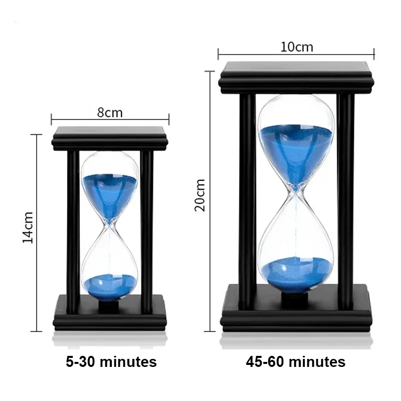 30 Minutes Wooden Hourglass Modern Sandglass Creative Birthday Gifts Kitchen Timer Home Decoration Sand Clock Office Ornaments Sand Timer Liquid Hourglass Timer Colored Hourglass