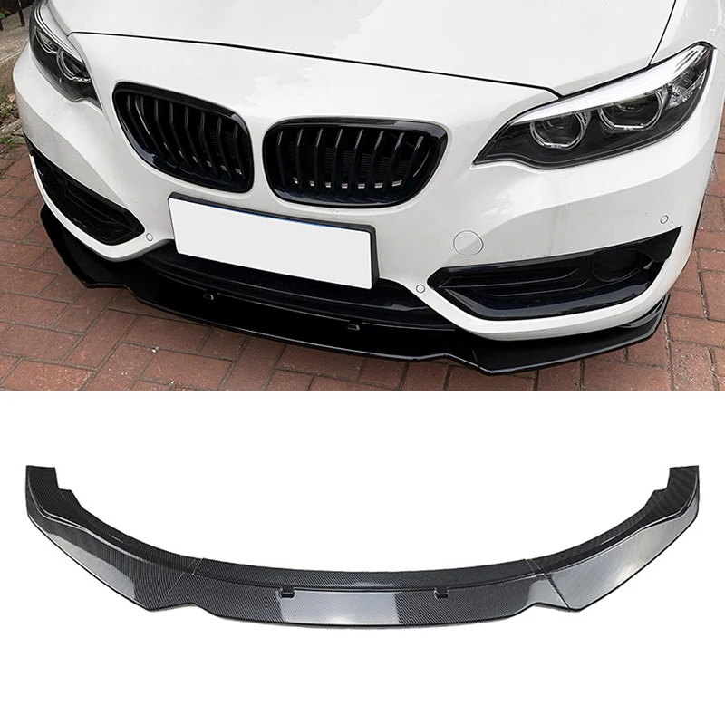 

Car Front Bumper Lip Spoiler For BMW 2-Series F22 220i 225i 228i 2014-2019 Front Bumper Protector Lower Blade Splitter