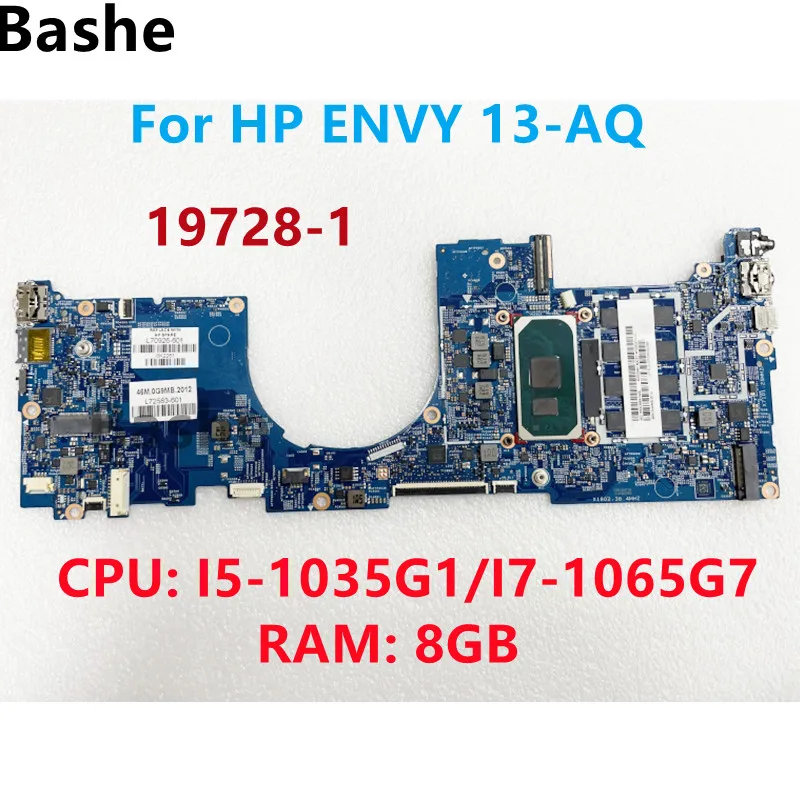 

Материнская плата для ноутбука HP ENVY 13-AQ CPU:I5-1035G1 I7-1065G 7 RAM:8GB 19728-1 L70926-601 100% протестирована полностью