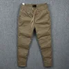 Loose Men's Workwear Cotton Pants Durable Casual Trousers for Labor Protection Dirt Resistant Long Pants Youth Sle