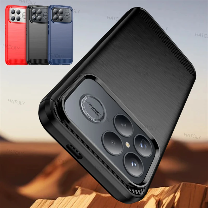Shockproof Luxury Silicone Brushed TPU Phone Cover