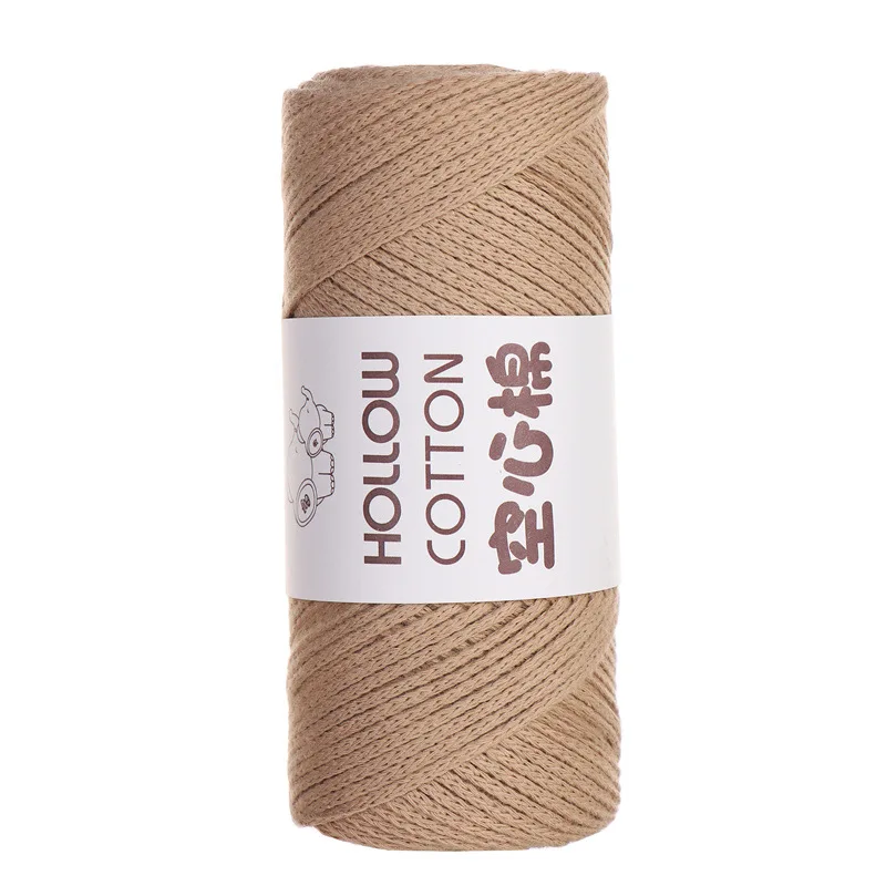 1Pc 150g 2mm hollow Yarn For crochet round hand Knitting Yarn bag cushion mat Crocheting Yarn DIY hat shoe Line amigurumi Thread 5