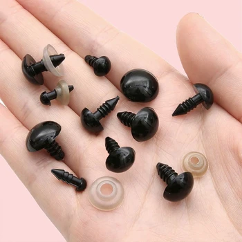 Black Plastic Doll Eyeball Safety Eyes 5