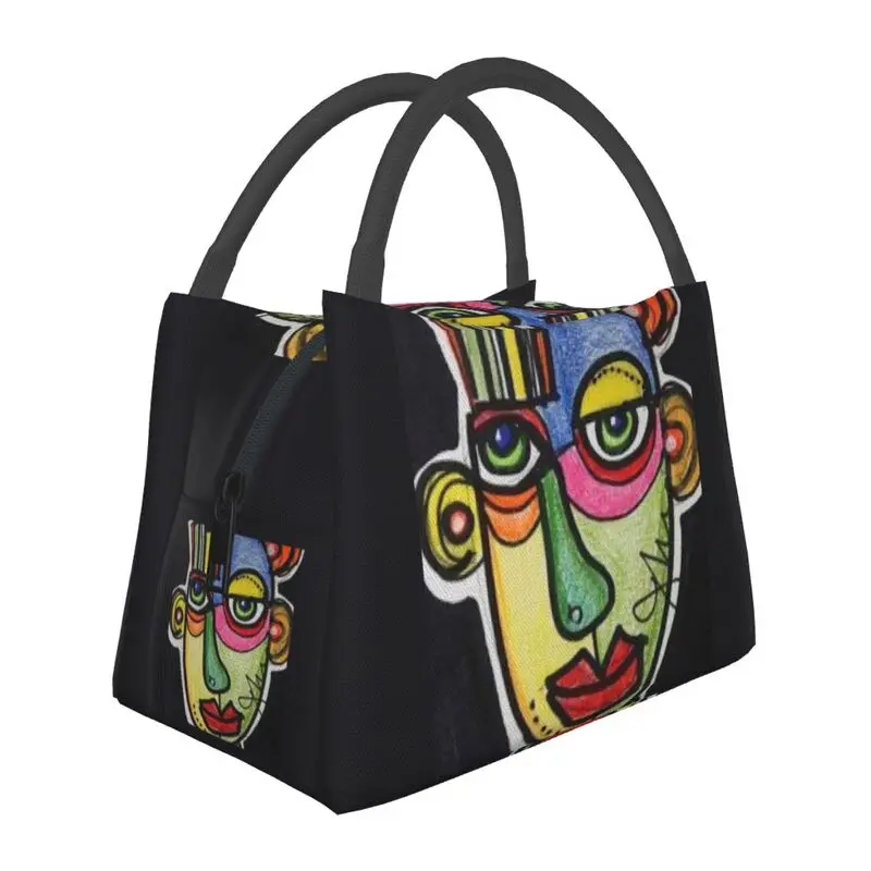 

Pablo Picasso Insulated Lunch Bag for Women Leakproof Thermal Cooler Lunch Tote Beach Camping Travel